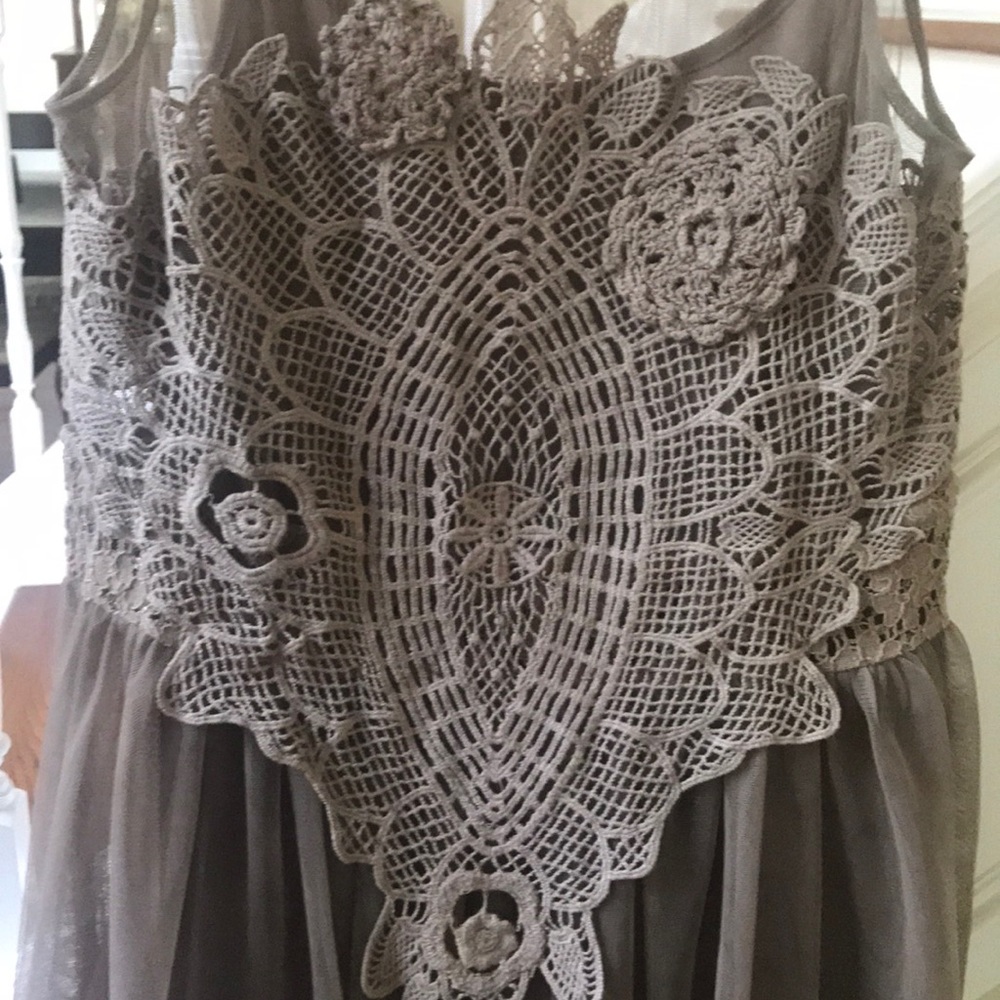 Modcloth’s A’reve dress with tulle overlay.